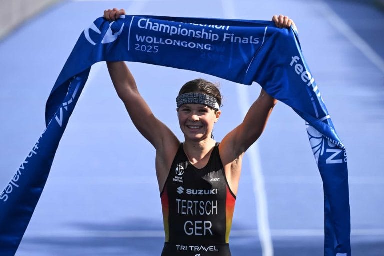 lisa tertsch matthew hauser become world triathlon champions after winning season finals